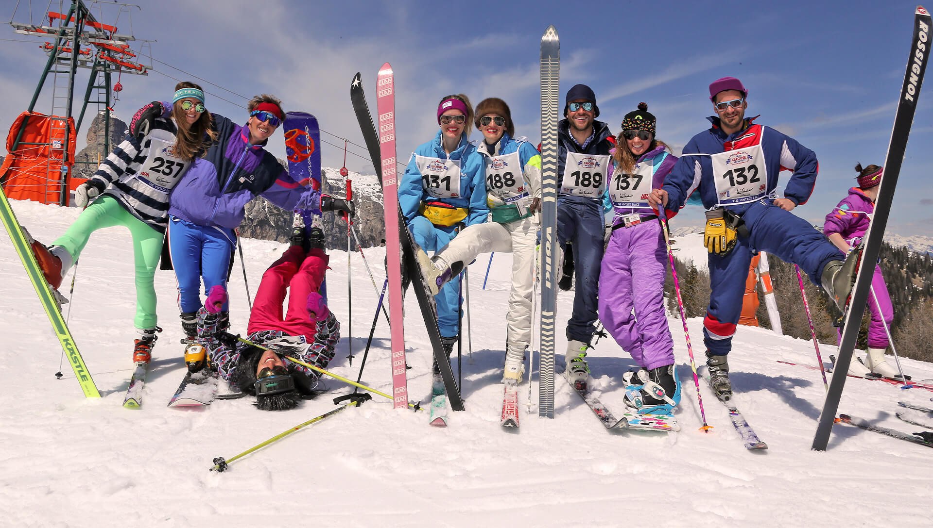 the ski carousel vintage party  Movimënt Alta Badia